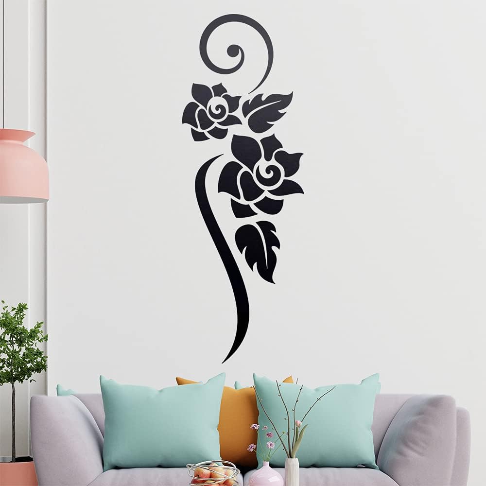 Wooden Flower Wall Sticker