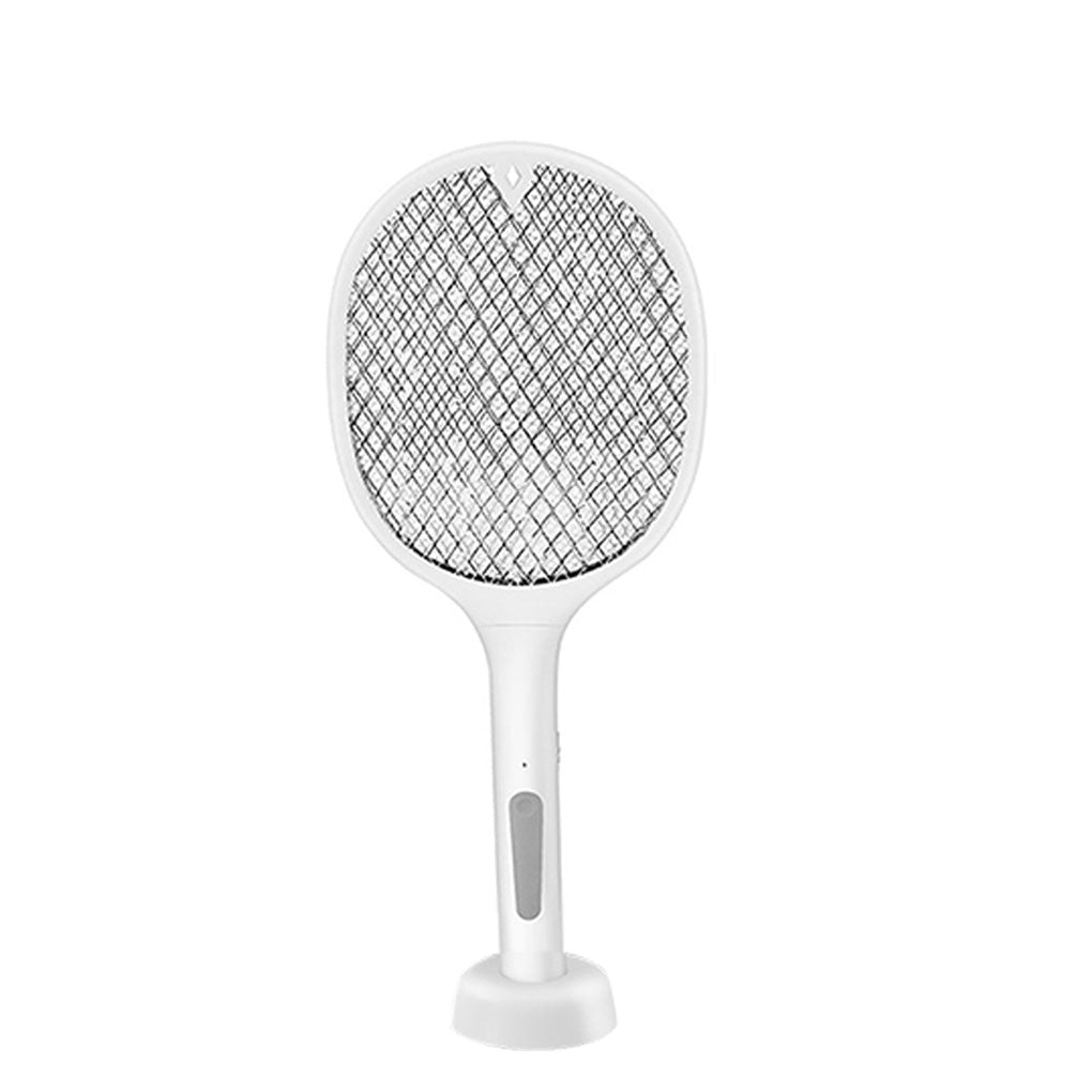 Mosquitoes Lamp &amp; Racket 2 In 1 Electric Fly Swatter Powerful USB Rechargeable Grid 3-Layer Mesh Home Fly Killer Lamp (Random Color)