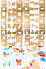 Wooden Kids Activities Stencils 24 Pc Set (Random Design)