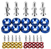 Motorcycle Fancy Bolts with Washer 10 Pcs Set / Universal Bike Chain Cover Bolts / Number Plate Bolts Set