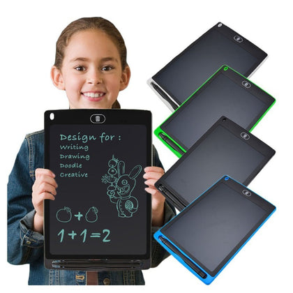 LCD Writing / Drawing Tablet 8.5 Inch E-Writing Tablet MULTI COLOR Writing Board Writing Tablet eWriter Kids Drawing Pad DIGITAL WRITER LIGHTLESS LCD SKETCH SCREEN GIFT FOR KIDS CHILDREN THICK LINE Large Size Kids Writing Pad Multi Color