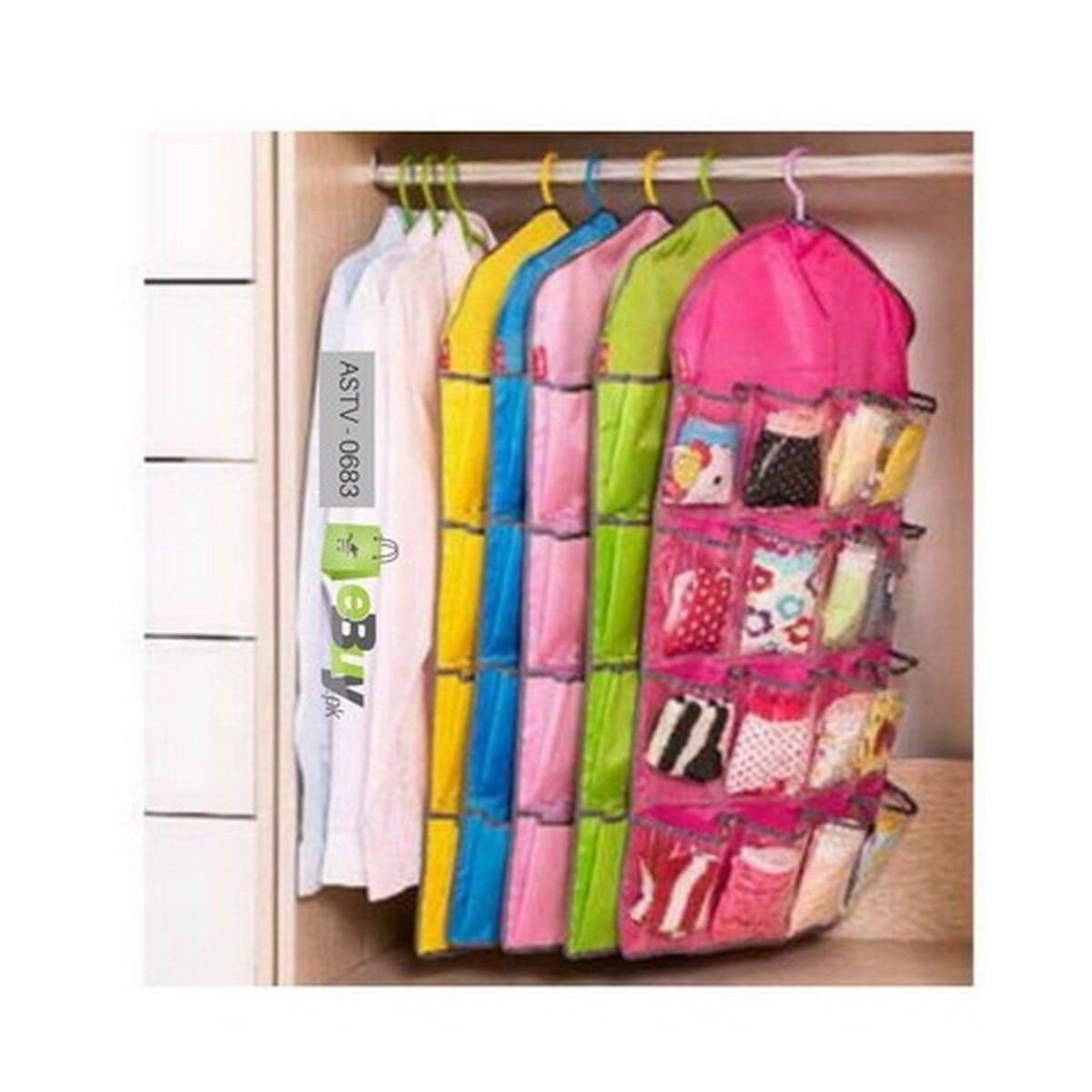 16 Pockets Hanging Bag High Quality Durable Clear Door Hanging Bag Shoe Rack Hanger Practical Storage Tidy Organizer