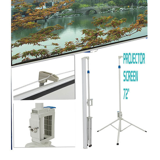 Projector Screen 72 inch Electric Motorised 6x6 Feet 1:1MW Speed-X - Projector -  72 inch projector