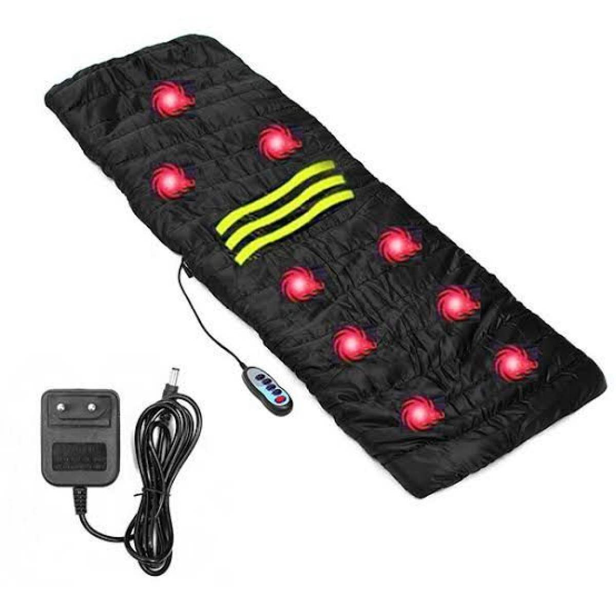 Full Body Massager - Heat Massage Bed Mattress Sofa Mat Cushion - 9 Motor massage High Quality