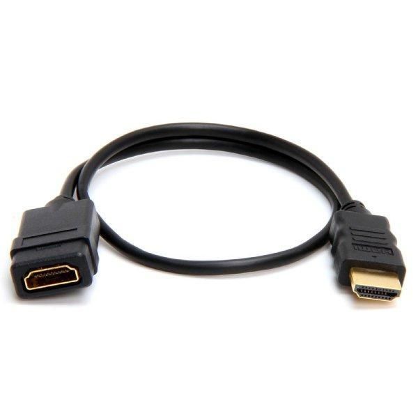 Hdmi Male to female extension 0.3m - Hdmi male to female extension - Hdmi extension 0.3 meter