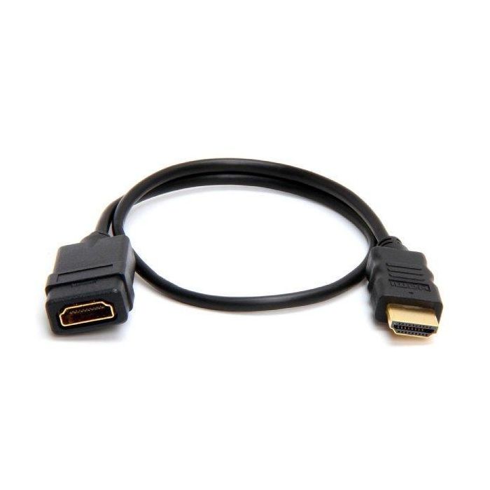 Hdmi Male to female extension 0.3m - Hdmi male to female extension - Hdmi extension 0.3 meter