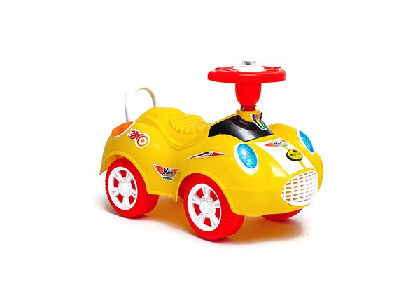 Mini Cooper Junior– Push car – Baby car – Kids car – Kids pushing car – Baby manual car with back support