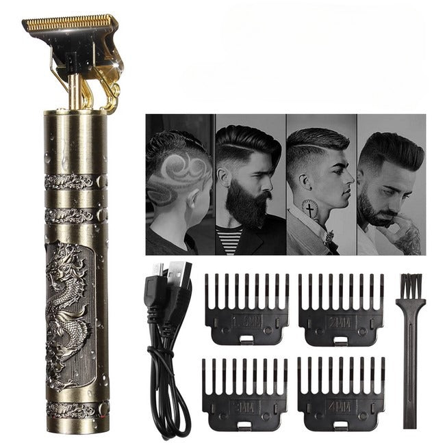 Professional T9 Trimmer Metal Shaver Mens Cordless Hair Beard Trimmer for Men Haircut Shaving Machine