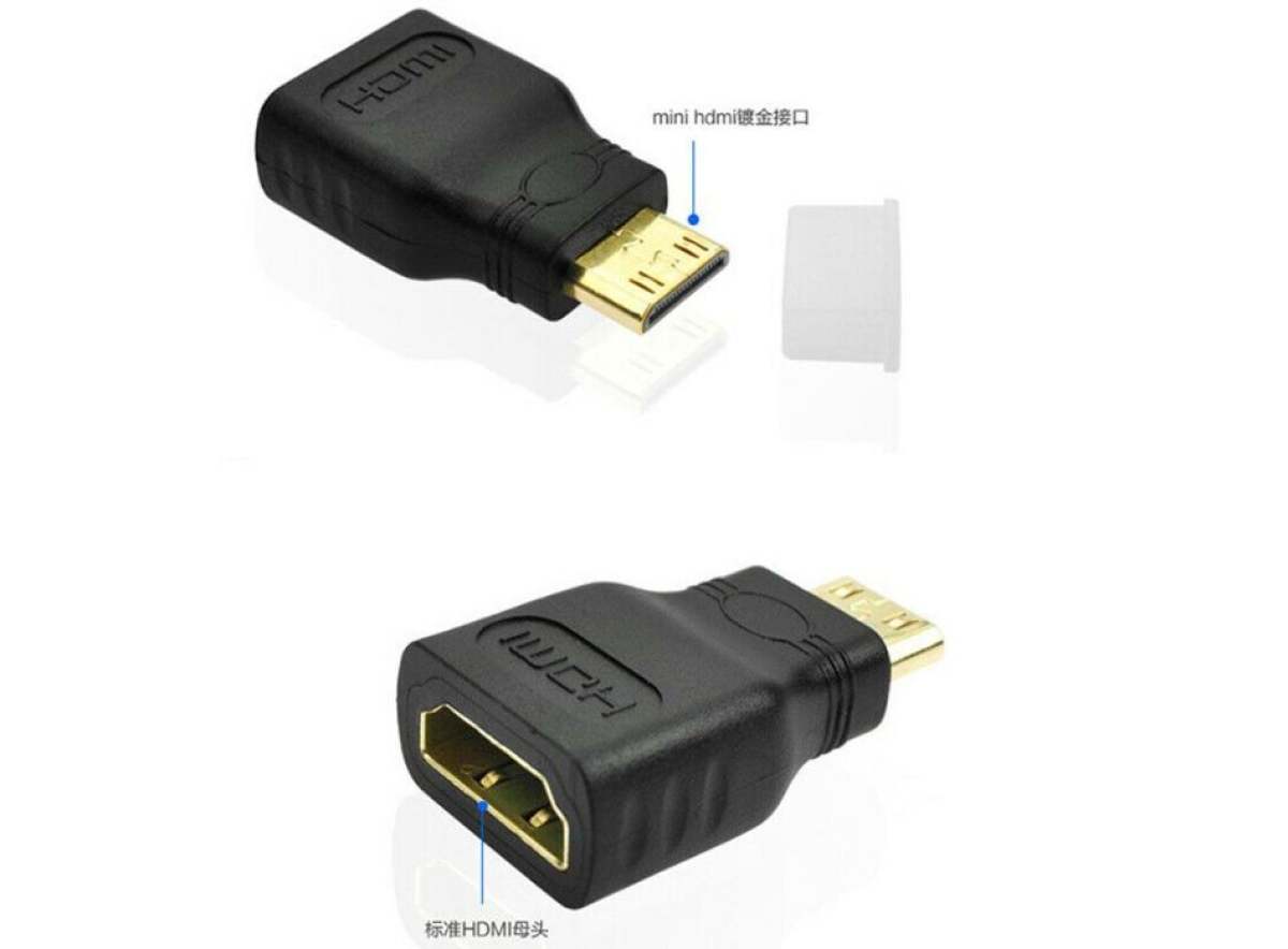 Mini HDMI Male to Female Adapter Convertor Connector Lead