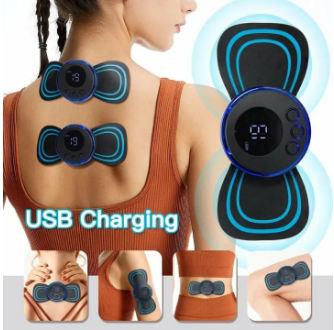 Mini Body Massager Pulse Neck Pain Relief EMS Butterfly Body Massager Men &amp; Women