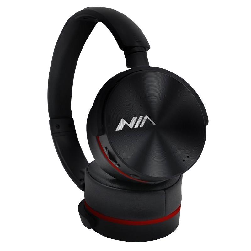 NIA Q6 Bluetooth Wireless Headphones Over The Ear Headphones Quality Sound Extra Comfortable With Mic FM Radio SD Card Slot