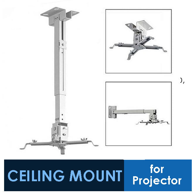 PROJECTOR CEILING MOUNT (SQUARE TYPE) 2 FEET 0.6M (IRON)  - Ceiling mount projector stand - Projector stand - Projector holder