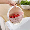 Double Drain Basket Bowl Washing vegetables basket - Multifunctional Wash Drain Bowl - Kitchen Basket Organizer For Washing Fruits Vegetables