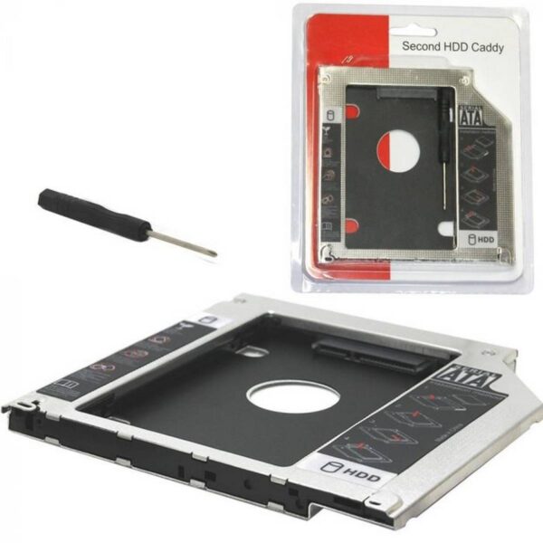 Slim 2nd HDD Caddy 9.5mm SATA 3.0 2.5 SSD Case Second Hard Disk Drive Slim Caddy