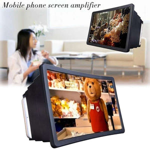 F2 Mobile Phone 3D Screen Magnifier For All Latest Smartphones - Black