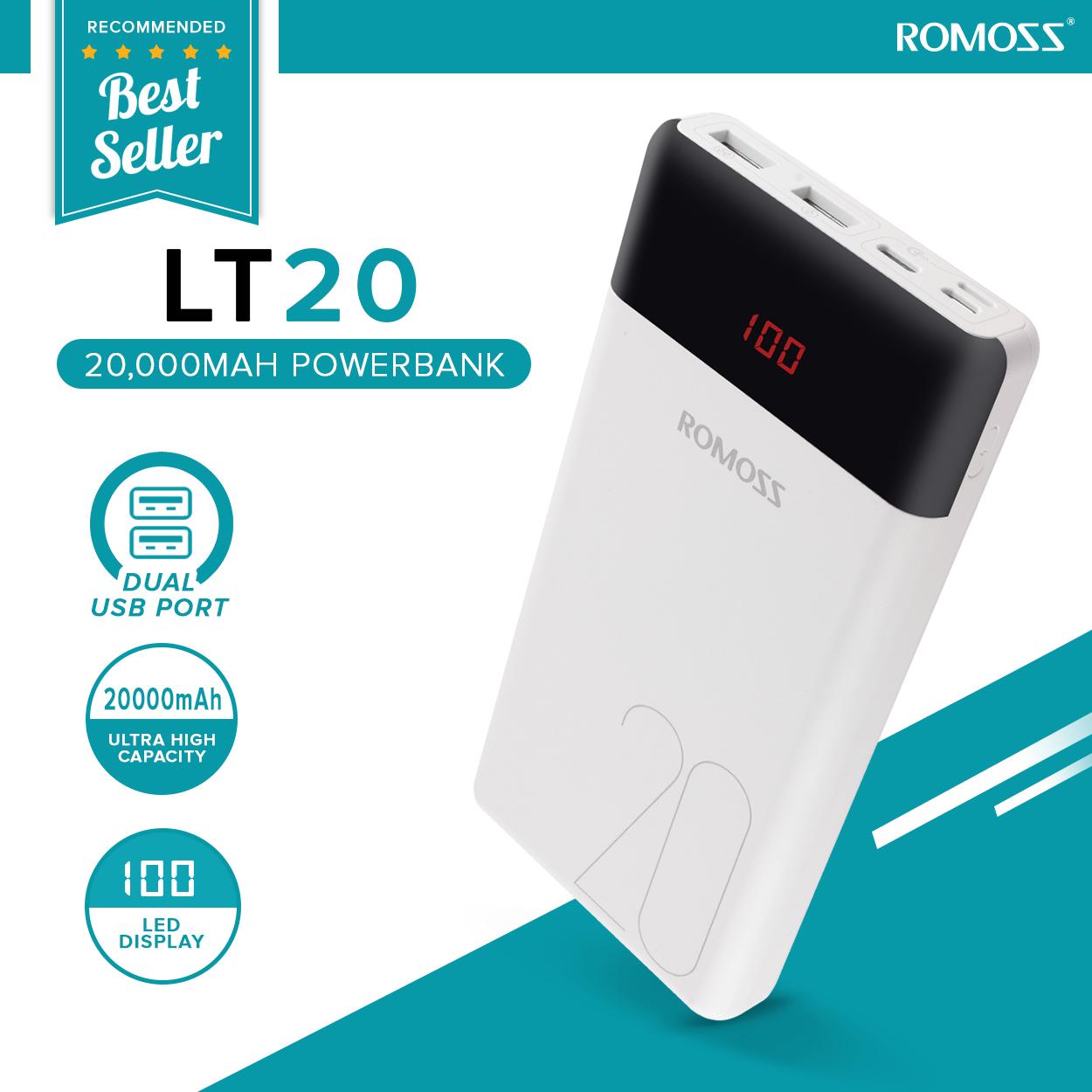 ROMOSS LT20 20000MAH POWER BANK FOR SMART PHONES - Power bank - Romoss Power bank - Romoss 20000 mah power bank - LT20 power bank - Romoss LT20 Power bank - 20000mah power bank