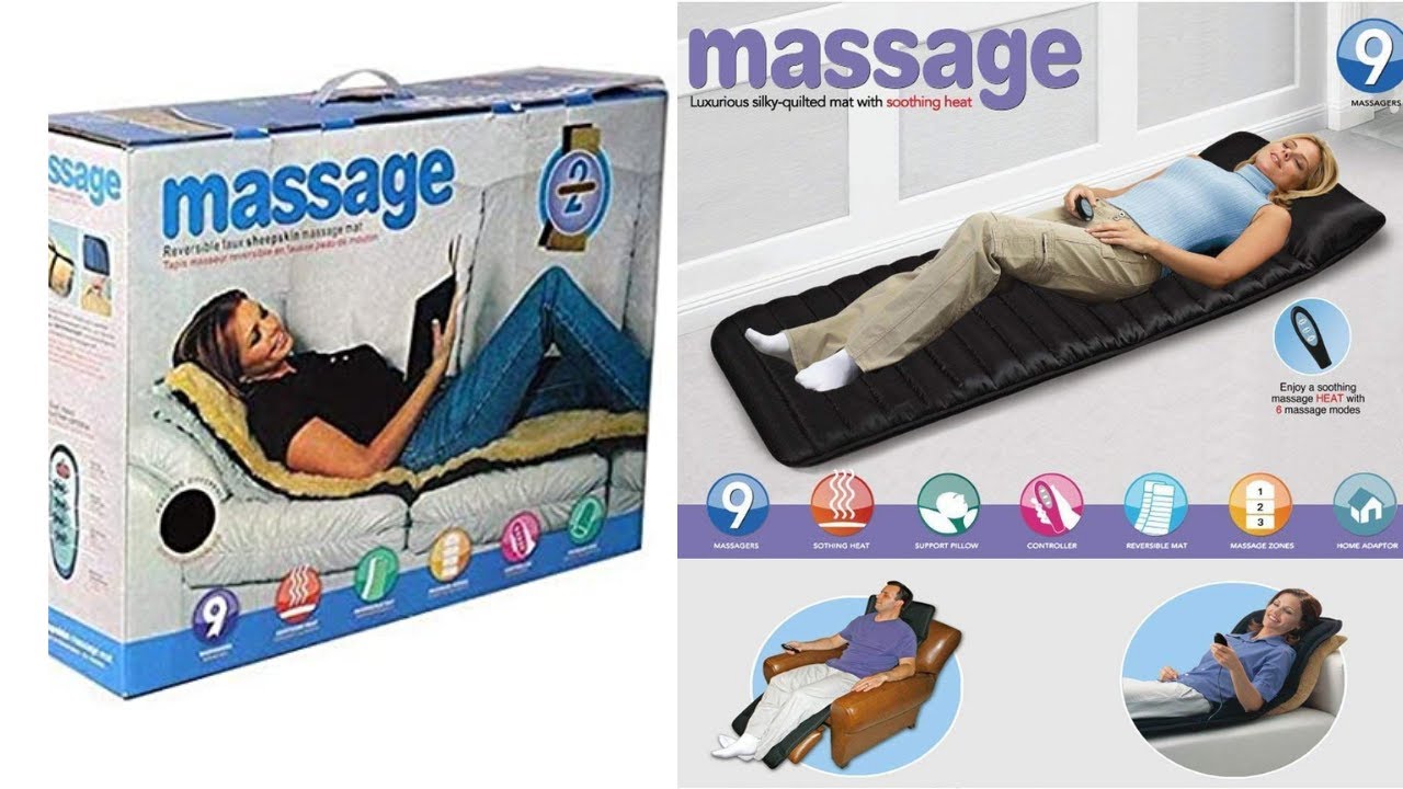 Full Body Massager - Heat Massage Bed Mattress Sofa Mat Cushion - 9 Motor massage High Quality