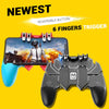 Mobile Controller Six Finger Gamepad AK66 Mobile Phone Game Controller, Shooter Trigger Fire Button For Phone Game Accessories