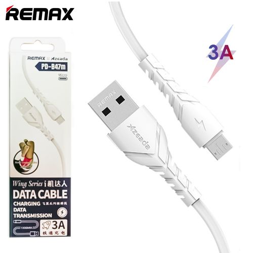 Remax B47M 3A MICRO WING SERIES I DATA CABLE FAST CHARGING - Charging cable - Cable - Micro cable - Micro charging cable - Remax charging cable