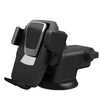 Universal Suction Cup Long Handle Car Mobile Holder - Black