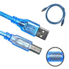 USB 2.0 USB Printer Cable 1.5M Full Copper Core Printer Scanner Cord High Speed BLUE - Printer Cable - USB 2.0 Printer Cable