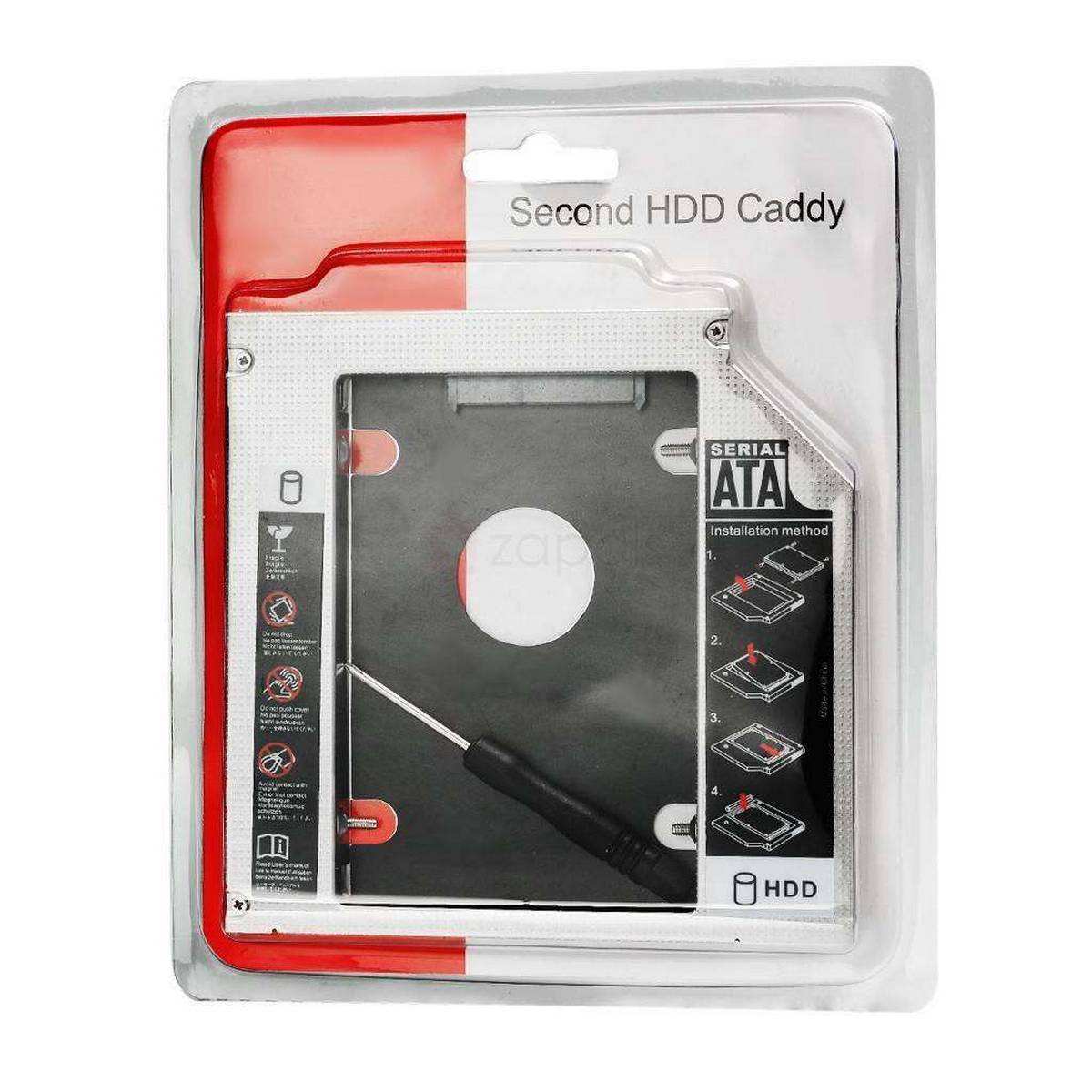 Universal Second 2nd HDD Caddy (Slim) 9.0mm SATA 3.0 for 2.5'' SSD Hard Drive