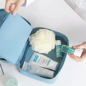 Travel Cosmetic Makeup Toiletry Bag Nylon & Polyester Portable Foldable
