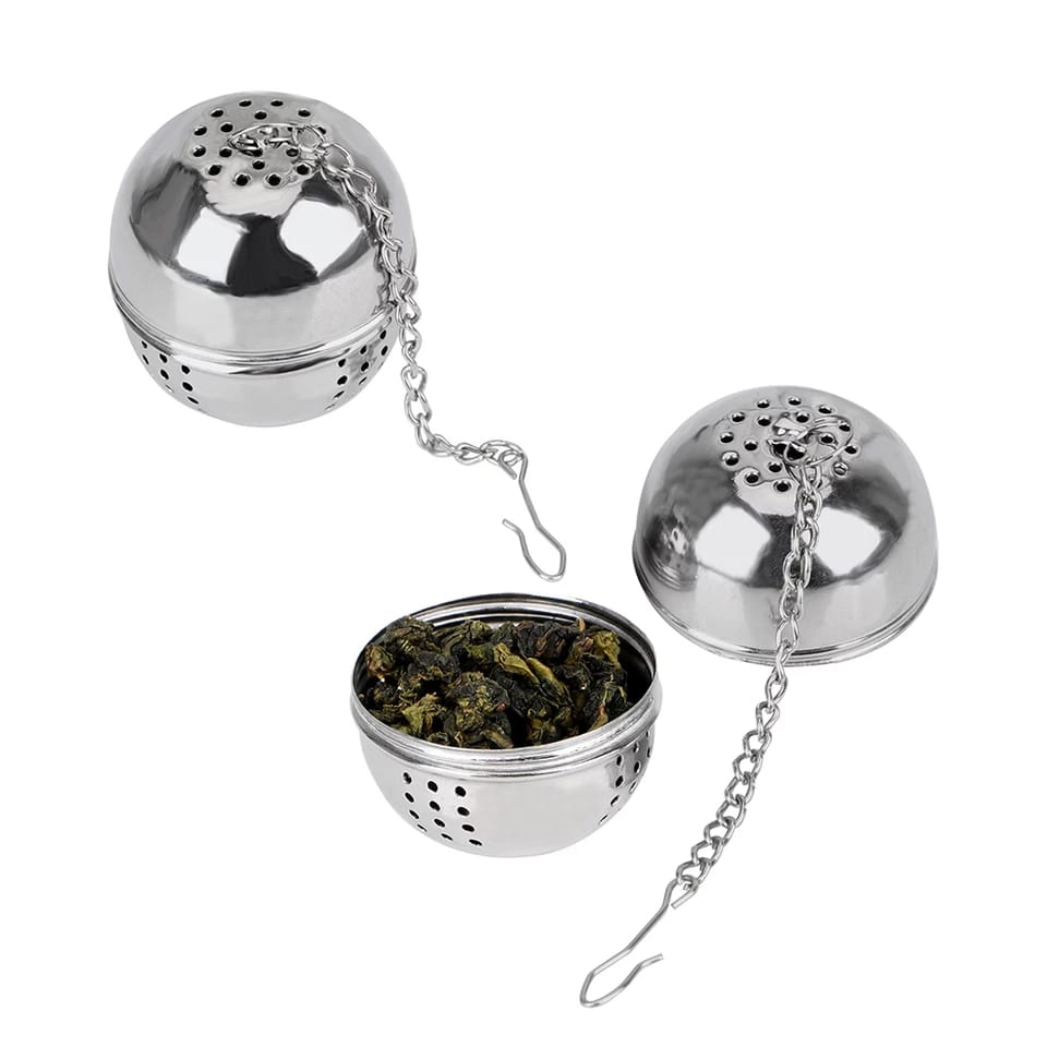 Tea Ball Shape Infuser Hangable Home Kitchen Accessories For Loose Tea Leaf Spice Stainless