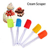 Silicone Spatula Baking Scraper Cream Butter Handled Cake Spatula Baking Kitchen Utensil Baking Tool Kitchenware (2 Pcs)