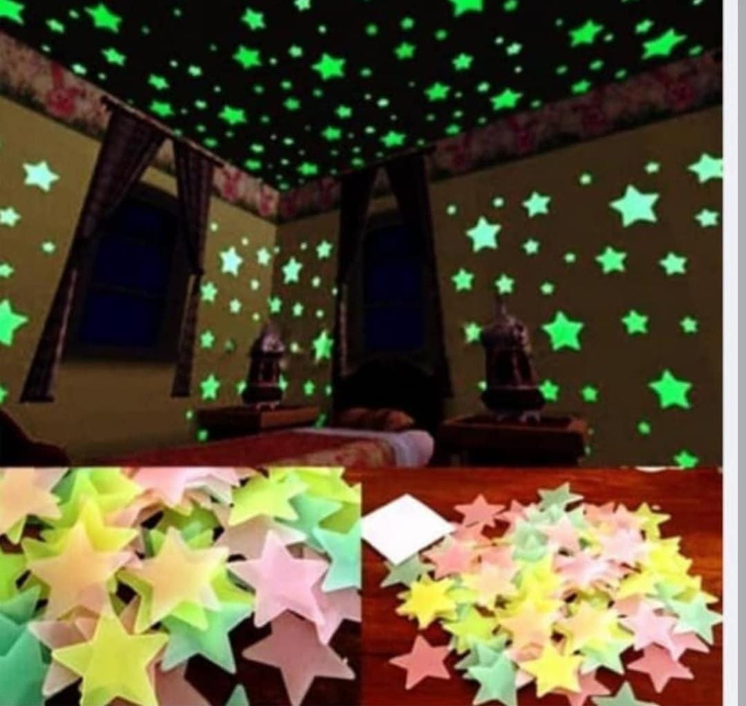 Glowing stars pack of 100 stars