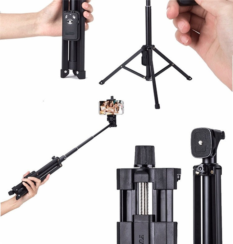 Yunteng YT-1688 3in1 Tripod Selfie Stick And Self-Portrait Monopod - Black