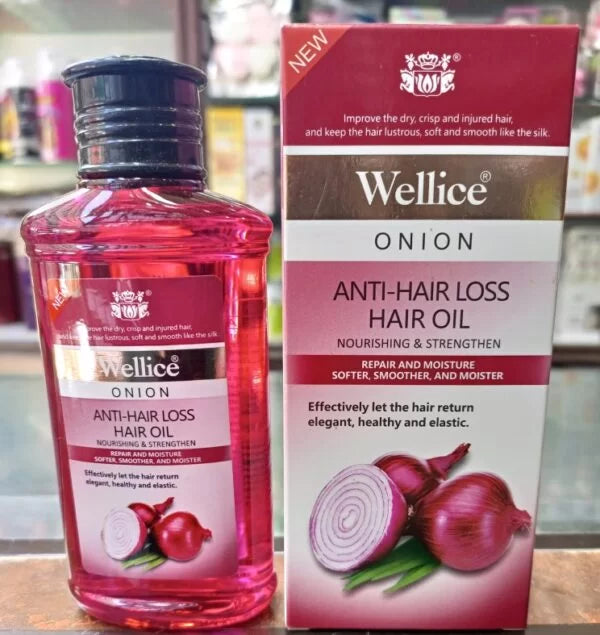 Wellice Onion Hair Oil Repair Damaged Hair Anti Hair Loss - 150ml