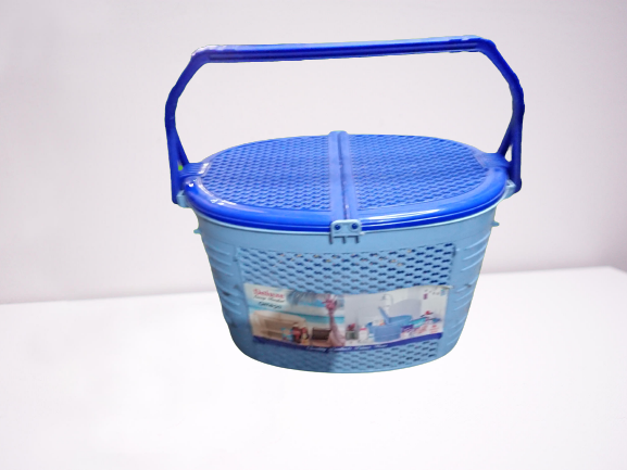 Carry Basket Multipurpose Storage Tokry - Wicker Storage Basket With Lid and Handle - Shopping Basket