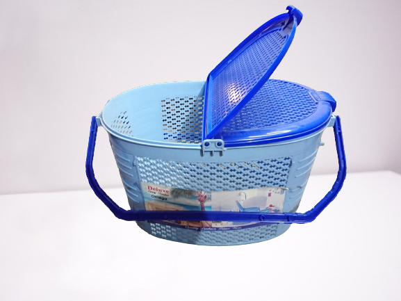 Carry Basket Multipurpose Storage Tokry - Wicker Storage Basket With Lid and Handle - Shopping Basket