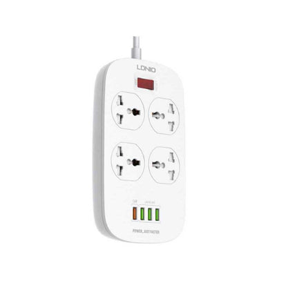 LDNIO SC4407 Power Strip With 4 Socket Outlets and 4 USB Port QC 3.0