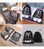 Pack of 2 Travel Shoes Storage Bag With Clear Window Non-woven With PVC Bag