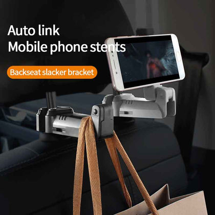 Two-in-one Car Rear Seat Hook Bracket And Mobile Phone Holder K336 - Mobile Holder - Car Rear seat mobile holder - Two in one car back seat mobile holder