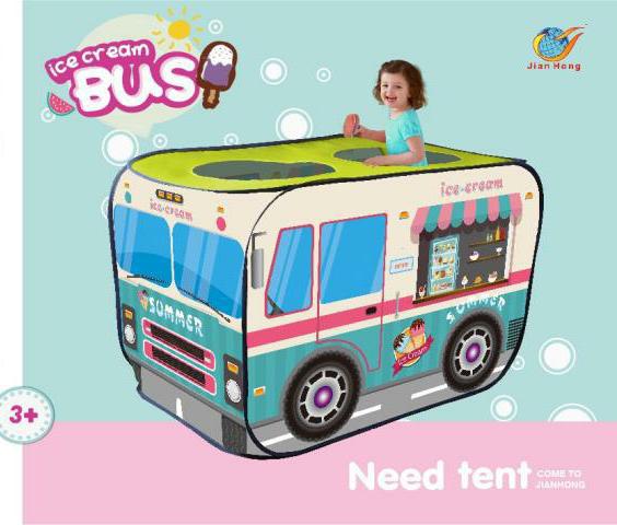 Baby Pop Up Tent House Bus Shape