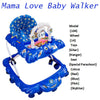 Mama Love 14 Wheel Music Tray Baby Walker Model 104 | Baby Walkar for new born | Kids Wakar for toodlers | Baby waker for girls and boys