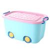 Aqua wheel toy container - Storagre Box With Wheel Traveling Box Kitchen Vegetable Fruit Box-Ideal for Toy storage , kitchen storage Clothes etc Designed to fulfil storage needs with secure locks