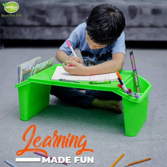 Kiddy Table Study Book Table Kids Reading Table - child Playing Table - Hi Tech Quality Laptop Portable Table Learning Books Desk - Desktop Tables