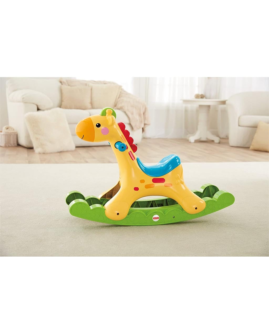 Kids Baby Giraffe Ride On Toy Kids Zirafa Horse Playing 2 in 1 Rocking Horse with Wheel for Riding Push Horse Music Light Storage Toy Box Kids Playing Horse Design High Quality Children Horse Toys