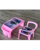 Kids Study Table Chair Set Plastic School Desk High Quality Children Decorated Design High Chair Booster Baby Seat Cartoon Chair And Table Desk Multi Purpose Storage Desk Table Chair Different Character