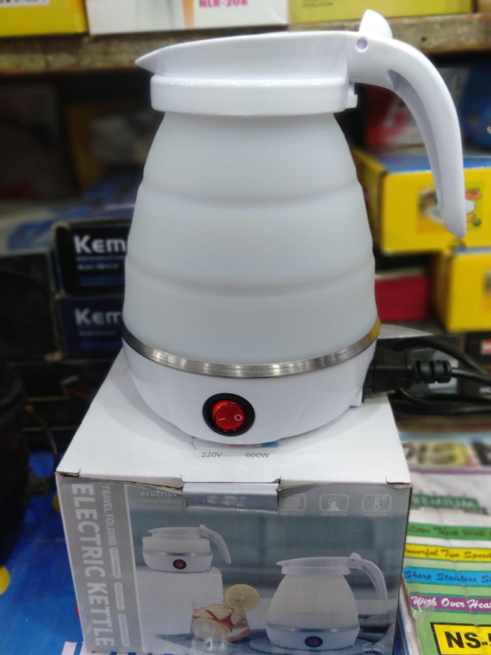 Portable Foldable Electric Kettle Traveling Kettle High Quality Imported Quality Strong Decorated Design Kitchen Home appliance Kettle Foldable Easy To Use - Smart Gadget
