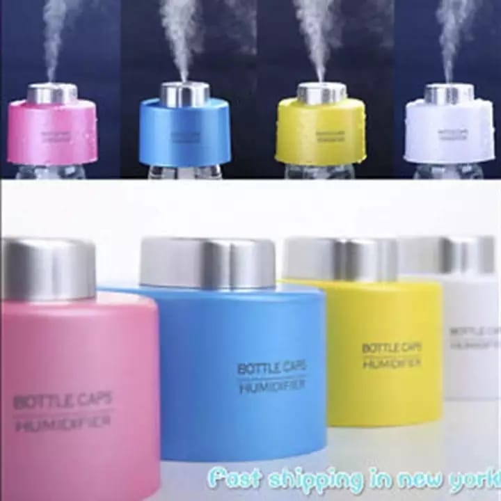 Unique Mini Air Freshener USB Gadgets Portable Bottle Steam Air Mist Discharge Office Room Car you can add perfume easy carry-Mini Portable Bottle Cap Air Humidifier with USB Cable