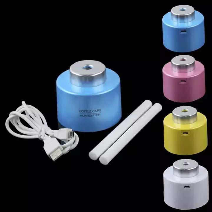 Unique Mini Air Freshener USB Gadgets Portable Bottle Steam Air Mist Discharge Office Room Car you can add perfume easy carry-Mini Portable Bottle Cap Air Humidifier with USB Cable