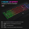 JEDEL K510 GAMING RGB WIRED KEYBOARD ERGONOMIC