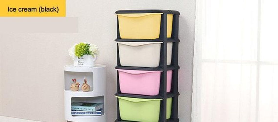 Cabinet Drawers For Storage 4 in 1 Chester Plastic Drawer Toy Cloth Accessories Multipurpose