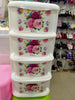 Plastic 4 Layer Storage Drawer & Jewelry Box - Drawer - 4 Layer flower storage box