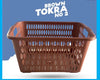 Chester Plastic Basket Tokry Large Size Kitchen Crockery Items Storage Drawer Basket - Brown Tokra